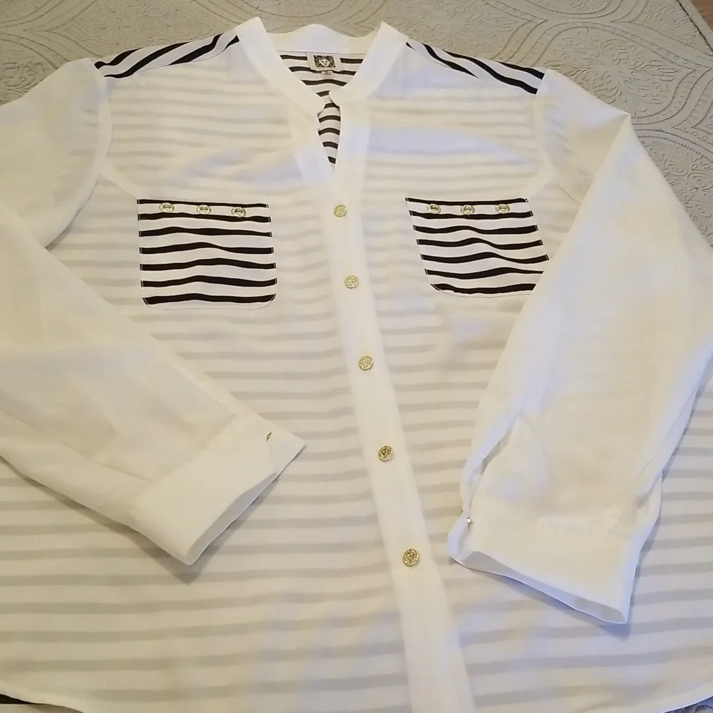 Women's Anne Klein Blouse XL - Picture 2 of 9
